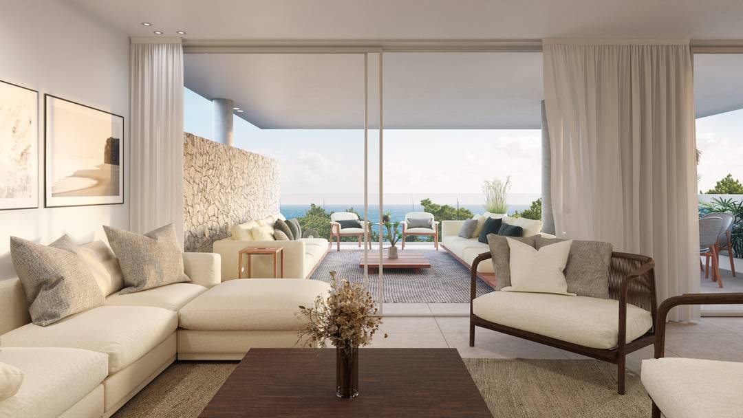 Spectacular Penthouse with Private Pool and Sea Views in Residential Complex.Menorca.