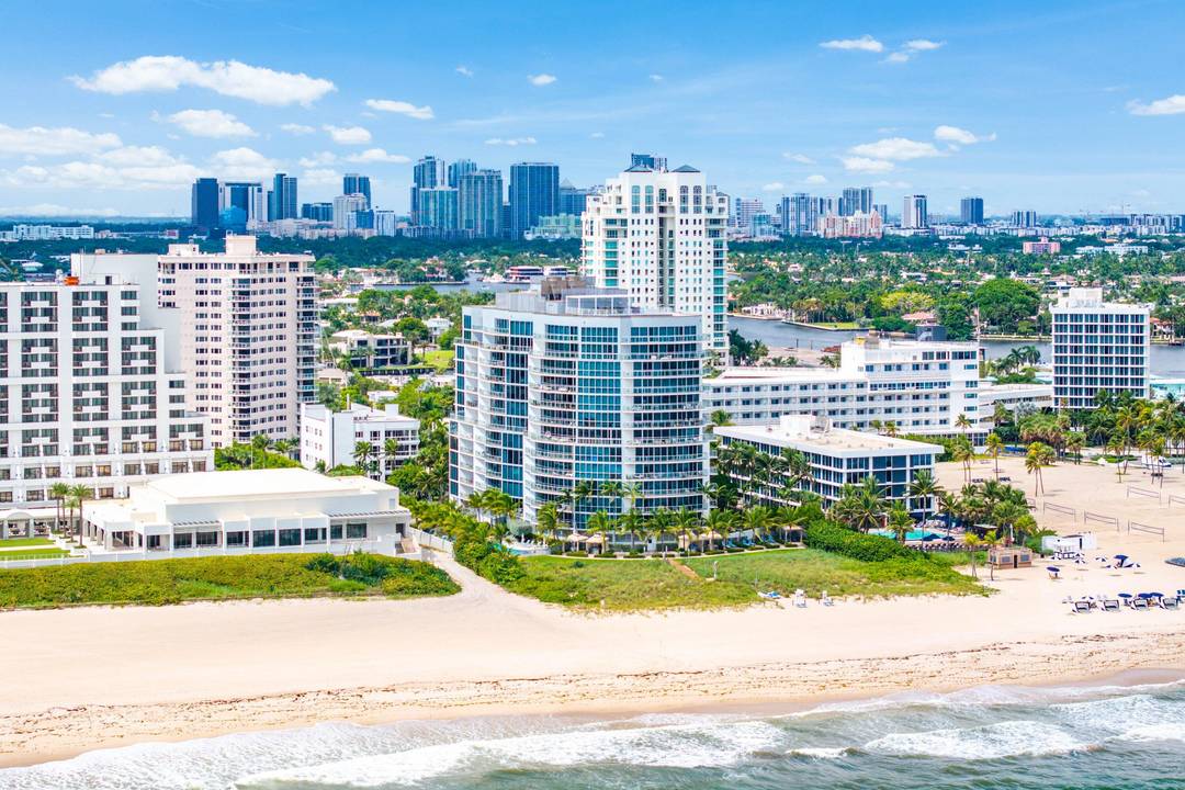 Experience the ultimate in coastal luxury living at this corner oceanfront residence on Fort Lauderdale's premier stretch of sand.