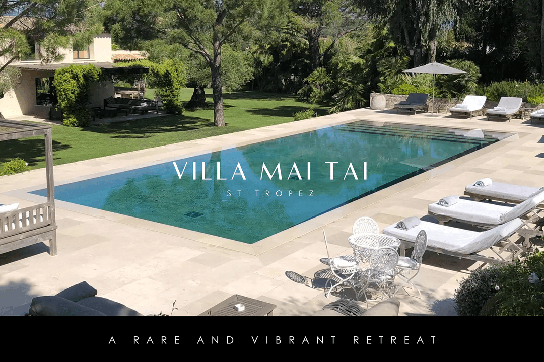 Villa Mai Tai: Exquisite 9-Bedroom Villa with Staff, Pool, and Entertaining Spaces in St Tropez
