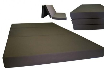 Brand New Brown Shikibuton Trifold Foam Beds