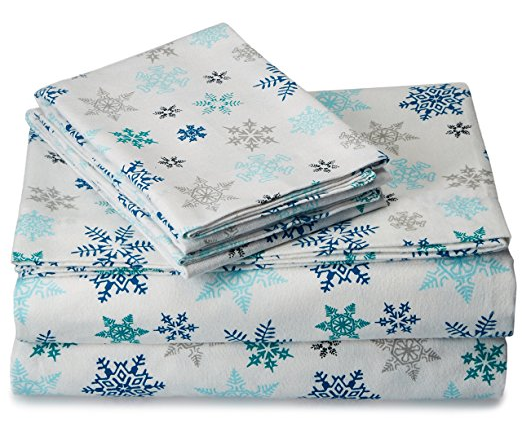 Eddie Bauer Indigo Flannel Sheet Set