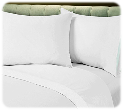 Fitted Best Quality Bed Sheet White T-200 Percale Hotel Linen Christmas Eve Bed Sheets