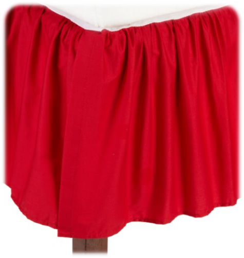 American Baby Company 100% Cotton Percale Ruffle Crib Skirt