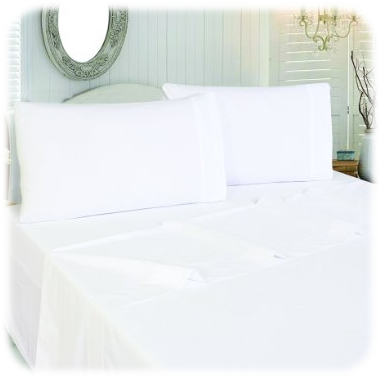 Cotton Sateen Flat-Sheet White