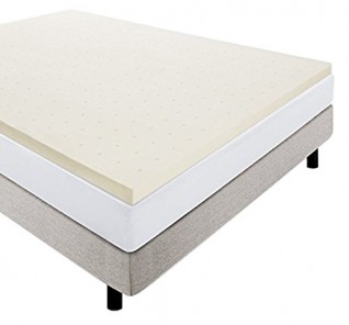 Lucid Linenspa 2 Inch Ventilated Memory Foam Mattress Topper