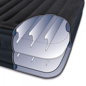 Intex Raised Downy Airbed with Built-in Electric Pump, Queen, Bed Height 22