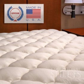 Extra Plush Bamboo Fitted Mattress Topper