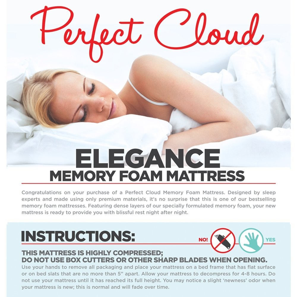 Perfect Cloud Elegance Gel-Pro 12 Inch Memory Foam Mattress