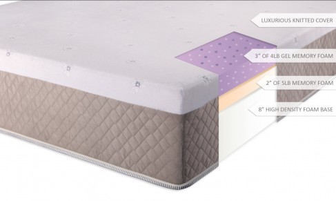 DreamFoam Mattress Ultimate Dreams 13-Inch Gel Memory Foam Mattress