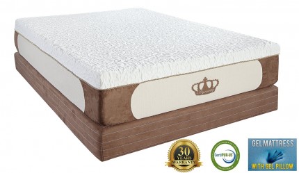 DynastyMattress Cool Breeze 12-Inch Gel Memory Foam Mattress