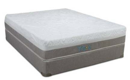 Restonic Denali Mattress and Platform Foundation, King, Natural