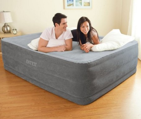 Intex Comfort Plush Elevated Dura-Beam Airbed, Bed Height 22, Queen